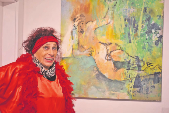 Die in Menziken wohnhafte Künstlerin Estillö Colussi präsentiert noch bis Ende Juni einige ihrer Werke in den Räumlichkeiten der Hausarztpraxis von Dr. med. Claudia Piccolantonio an der Bergstrasse in Gontenschwil. (Bilder: hg.)