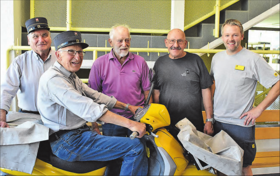 189 Jahre geballte Posterfahrung: Kurt Bolliger, Rudolf Bolliger, Fritz Sommerhalder, Peter Holliger und Michi Hofmann (v.l.n.r.). (Bild: hg.)