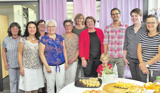 Der Vorstand und das Helferteam des Vereins «Sack & Pack» in den Lokalitäten der ehemaligen Täfelifabrik Halter in Beinwil am See. (Bild: msu.)