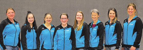 Nach einem anstrengenden Jahr: Der Vorstand des DTV Hirschthal, mit Präsidentin Mireille Kohler in der Mitte (mit Brille). (Bild: zVg.)