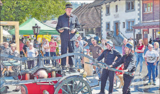Bekannt auch als «Sprützehus»: Das Archivfoto erinnert an die Eröffnung des Kirchleerauer Feuerwehrmuseums im 2020. (Bild: aw.)