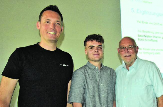 Ehrenvoll gewählt (v.l.): Beat Müller, Nico Basler und Roland Saxer. (Bilder: st.)