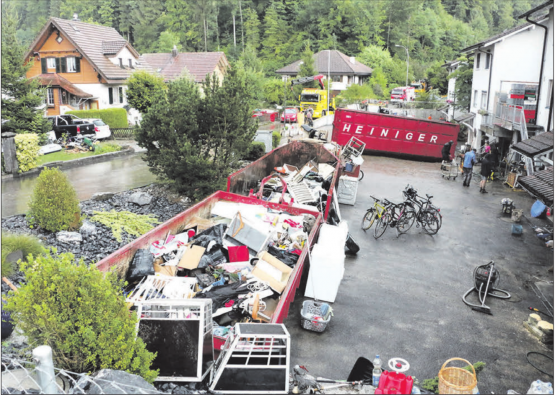Damit sich ein Ereignis wie das von 2017 nicht wiederholt: Der Regierungsrat genehmigt den Verpflichtungskredit für das Hochwasserrückhaltebecken in Uerkheim. (Archivbild: Remo Conoci)