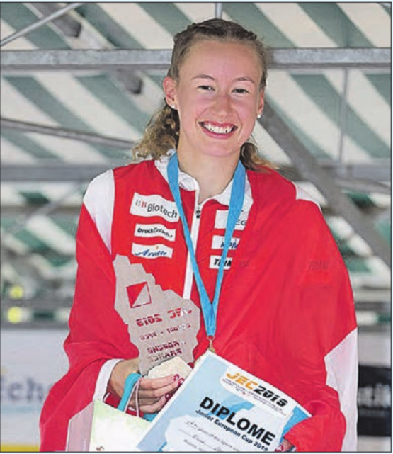 Eline Gemperle: Die Boniswilerin holte Gold am OL-Jugend-Europacup in Frankreich. (Bild: zVg.)