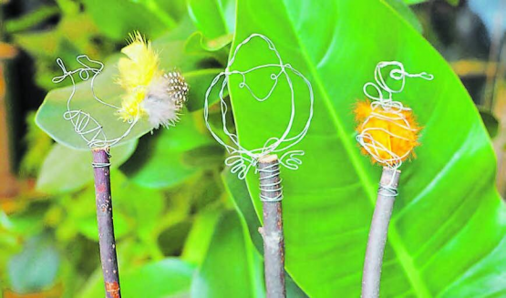 Basteln mit Naturmaterialien: im Rahmen der Osteraktivitäten des Naturamas in Aarau. (Bild: zVg.)