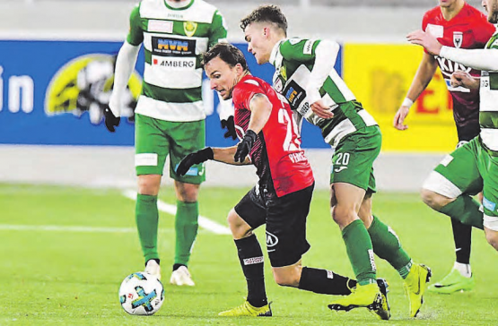 Wühlmaus, Rackerer und Vorbild: Michaël Perrier gehörte seit 2015 zum Kader des FC Aarau und erzielte bei 108 Einsätzen drei Tore. (Bild: Sarah Rölli)