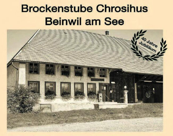 Die Brocki Chrosihus in Beinwil am See feiert am 29. Juni gemeinsam mit der Bevölkerung das 40-jährige Bestehen. (Bild: zVg.)