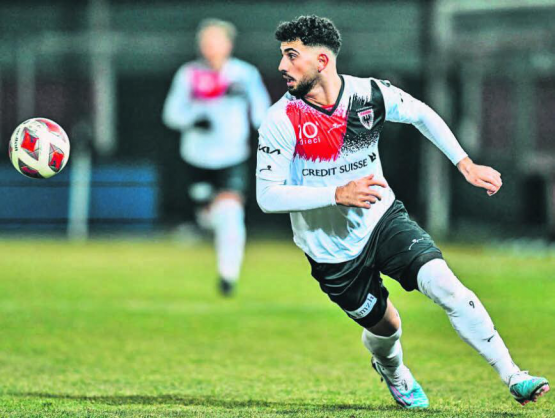 Ihm gelang das erste Tor seit seiner Rückkehr aus der Verletzungspause: Shkelqim Vladi sorgte in der Nachspielzeit für den Anschluss- resp. Ehrentreffer Aaraus. (Bild: Sarah Rölli)