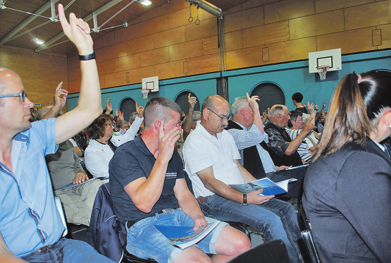 Gemeindeversammlung Meisterschwanden: Die Stimmbürger stimmten allen Traktanden zu. (Bilder: hh.)