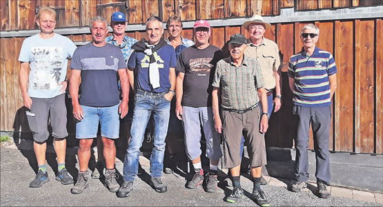 Das Wandern ist der Männer Lust. Die Reise der Männerriege Menziken führte auf den Urnerboden. (Bild: zVg.)