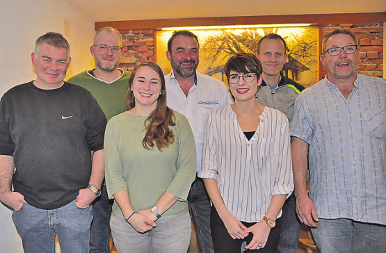 Der Vorstand des Schwingklubs Kreis Kulm ist wieder komplett besetzt: (v.li.) Hanspeter Lüscher, Simon Barmettler, Sonja Riesen, Martin Leutwyler, Tamara Reidy, Patrick Bühlmann und André Bergmann. (Bild: wr)