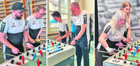 Die Seetaler Vertretung am Turnier in Teufenthal (v.l.): Davide Pirracchio und Heinz Aschwanden, Seya Zgraggen und Peter Brogli, Juniorenschweizermeisterin Kaya Brogli und Michèle Rohr, . (Bilder: zVg.)