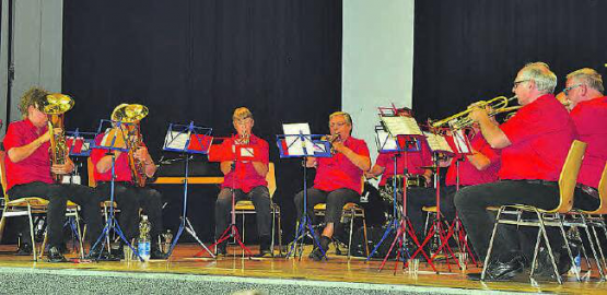 Wenn Leerau feiert, sind sie dabei: Die Musizierenden der Leerber Musig unter der Leitung von Christian van Rjis. (Bilder: st.)