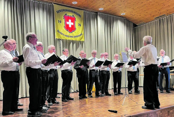 Der Seniorenchor Schöftland eröffnete seine jährliche Hauptversammlung mit einem Ständchen, bevor man ein gelungenes, reich befrachtetes Vereinsjahr Revue passieren liess. (Bild: zVg.)