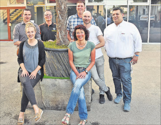 Vorstand des HGVS um einen Sitz erweitert: Thomas Hunziker, Manfred Hirsbrunner, Adrian Meier, (neu), Ian Hunziker und Hans Honegger (neu), vorne Romina Lüscher (neu) und Patricia Bolliger v. l. (Bild: aw.)