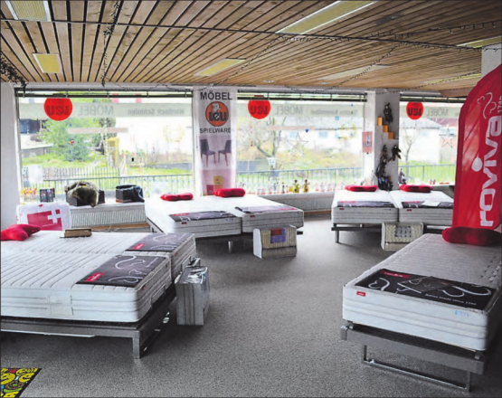 Im Januar und Februar: Grosse Matratzen-Ausstellung bei der Möbel Leu GmbH in Beromünster. (Bild: zVg.)