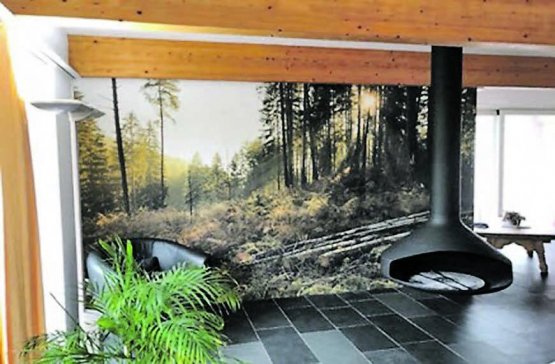 Ob ein Herbstwald, eine Winterlandschaft oder eine Frühlingswiese: Tapeten-Motive gibt es fast ohne Grenzen. (Bild: zVg.)