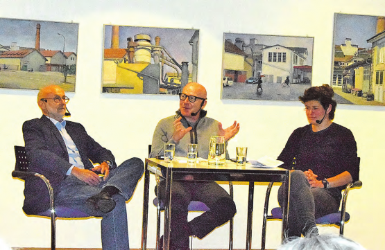 Während einer Stunde fesselten sie das Publikum total: Josef Hochstrasser, Markus Kirchhofer und Marisa Brunner (v.l.). (Bild: st.)