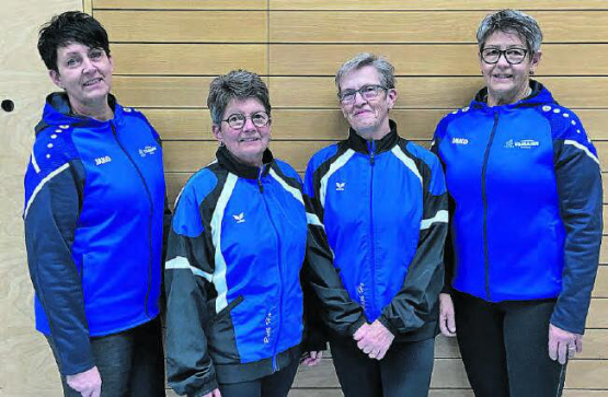 Langjährige Mitglieder geehrt: (v.l.) Claudia Walz, Ruth Haldemann, Ruth Heiniger, Ruth Hofmann (es fehlt: Alex Hunziker). (Bild: zVg.)