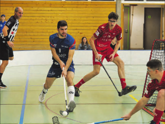 Diesmal wurde es knapp: Gegen den Spitzenreiter aus Thun reichte es Lok Reinach trotz starker Leistung nicht für einen Punktgewinn. (Bild: Roland Jaus)