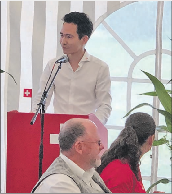 Auf dem Chnübel in Dürrenäsch machte sich Yannick Berner Gedanken zum Thema Heimat. (Bild: zVg.)