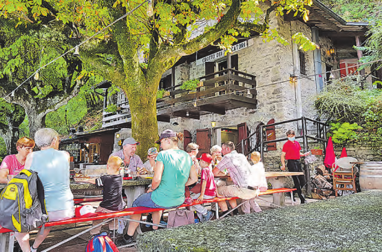 Auf dem Sentiero dei Grotti am Luganersee: Wanderung des Natur- und Vogelschutzvereins Zetzwil. (Bild: zVg.)