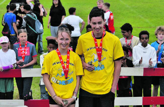 Leony Imboden und Timo Lakner konnten mit besten Laufzeiten das Rennen für sich gewinnen. (Bilder: zVg.)