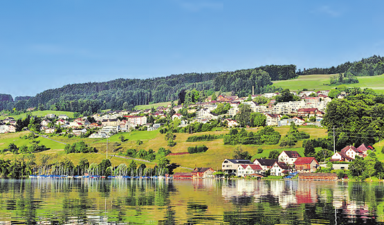 Birrwiler Wilifeld – Situation heute: Das Baugesuch für die fünf Wohnbauten (Standort zirka Bildmitte) wurde eingereicht, die Anwohner stellen sich gegen das Projekt. (Bilder: WB -Archiv)