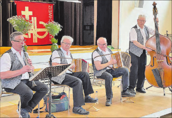 Für die musikalische Umrahmung zeigte sich die Kapelle Wynengruess aus Gränichen verantwortlich. (Bild: zVg.)