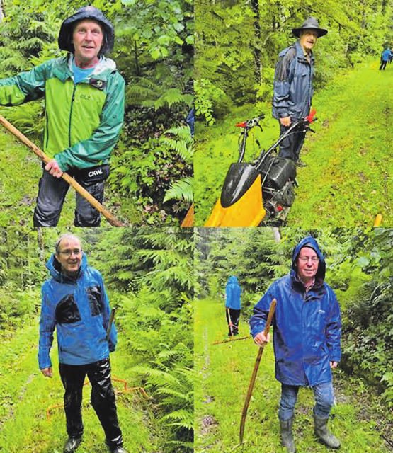Voller Tatendrang: Einmal mehr leistete die Männerriege Oberkulm Frondienst zu Gunsten der Bevölkerung. (Bild: zVg.)