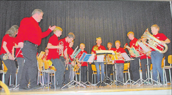 Die Bläsergruppe Furioso spielte zum Auftakt der Bezirkstagung der Kulmer Landfrauen ein Ständchen. (Bilder: hh.)