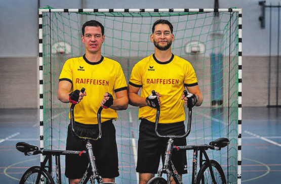 Die Lokalmatadoren Michael Baumann (links) und Freddy Schenk messen sich am Samstag mit der Welt-Elite. (Bild: zVg.)