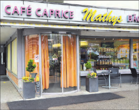 Die Gartenwirtschaft des Café Caprice vom Beck Mathys in Schöftland (Bild: rc.)