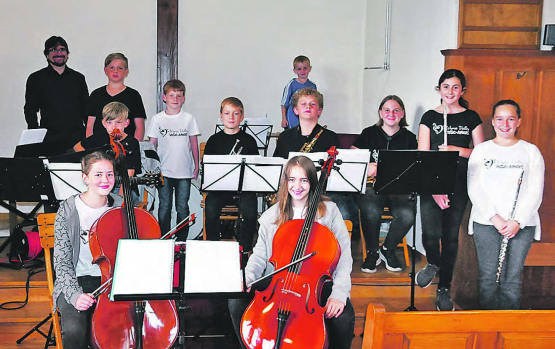 Nachwuchstalente: Die Wyna Valley Music Juniors traten im Rahmen der Sommer-Serenade in Zetzwil auf. (Bild: zVg.)