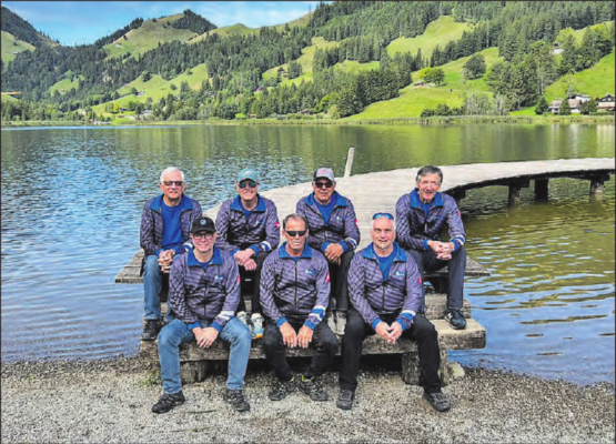 Die Männerriege Leutwil freute sich über das vollumfänglich gelungene Wochenende. (Bild: zVg.)