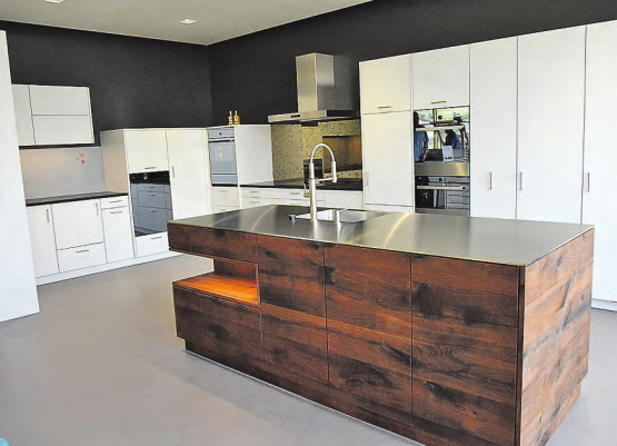 Da dürfte manch Frauenherz einen Zacken zulegen: Die verschiedenen Küchenvariationen und Kombinationsmöglichkeiten lassen keine Wünsche offen.