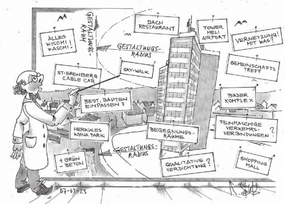 Dorfcharakter beibehalten oder städtisch planen? Nach der Mitwirkung zum Richtplan «Zentrum» ist weiter offen, wie sich das «Areal D» zwischen Bahnhof Menziken, Wyna und Alu Hochhaus entwickeln wird. (Bild: Karl Stutz)
