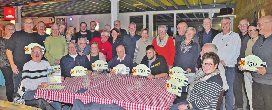 Das OK und ein Teil der Helfer schlossen das 150-Jahr-Böhlerfest mit einem gemütlichen Abend definitiv ab. (Bild: wr.)