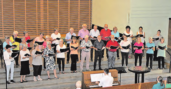 Der Höhepunkt der Singwoche von Seetal singt: Schlusskonzert in der reformierten Kirche Beinwil am See. (Bild: zVg.)