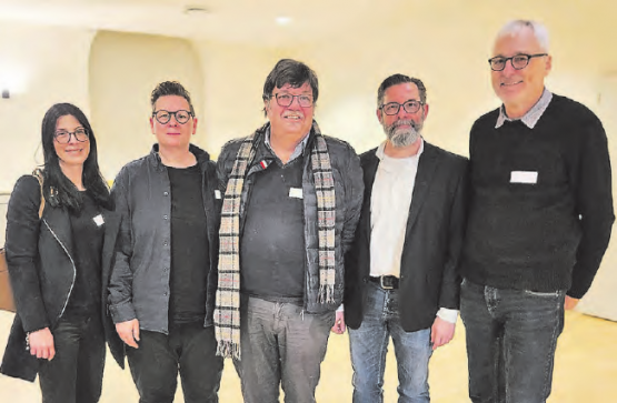 Haben die Ressorts verteilt: Christina Camadini, Simone Wiederkehr-Läuchli, Heinz Haudenschild, Mario Pasinelli und Urs Schläpfer (v.l.) sind der Gemeinderat von Unterkulm. (Bild: zVg.)